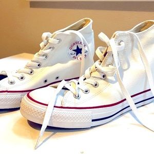 Converse Chuck Taylor All Star Lux Hi High Hidden Heel Wedge White Womens 9